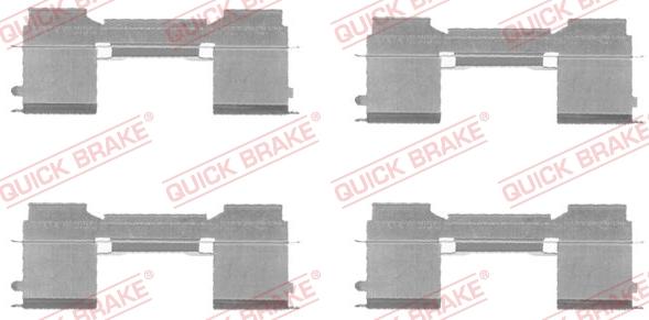QUICK BRAKE 1091729 - Accessory Kit for disc brake Pads www.avaruosad.ee