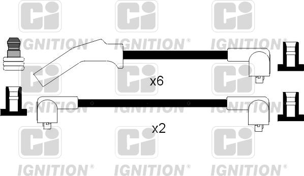 Quinton Hazell XC787 - Ignition Cable Kit www.avaruosad.ee