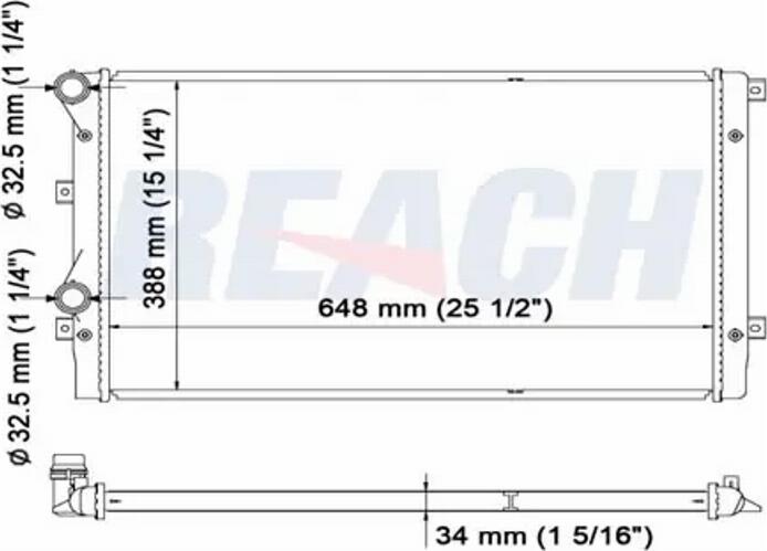 REACH 1.40.14241.534 - Jäähdytin,moottorin jäähdytys www.avaruosad.ee