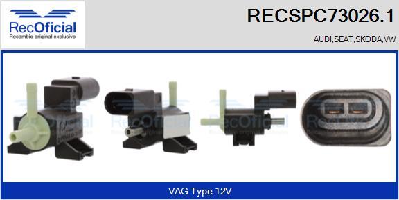 RECOFICIAL RECSPC73026.1 - Pressure Converter, exhaust control www.avaruosad.ee