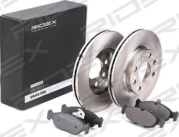RIDEX 3405B0172 - Комплект, дисковый тормозной механизм www.avaruosad.ee