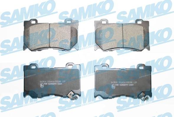 Samko 5SP2086 - Brake Pad Set, disc brake www.avaruosad.ee