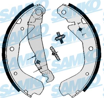 Samko 84640 - Brake Set, drum brakes www.avaruosad.ee