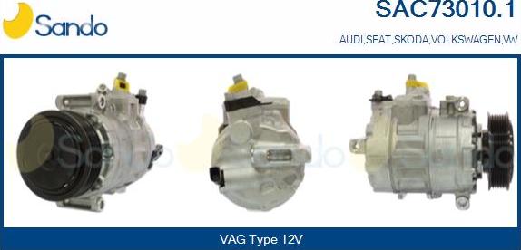 Sando SAC73010.1 - Compressor, air conditioning www.avaruosad.ee