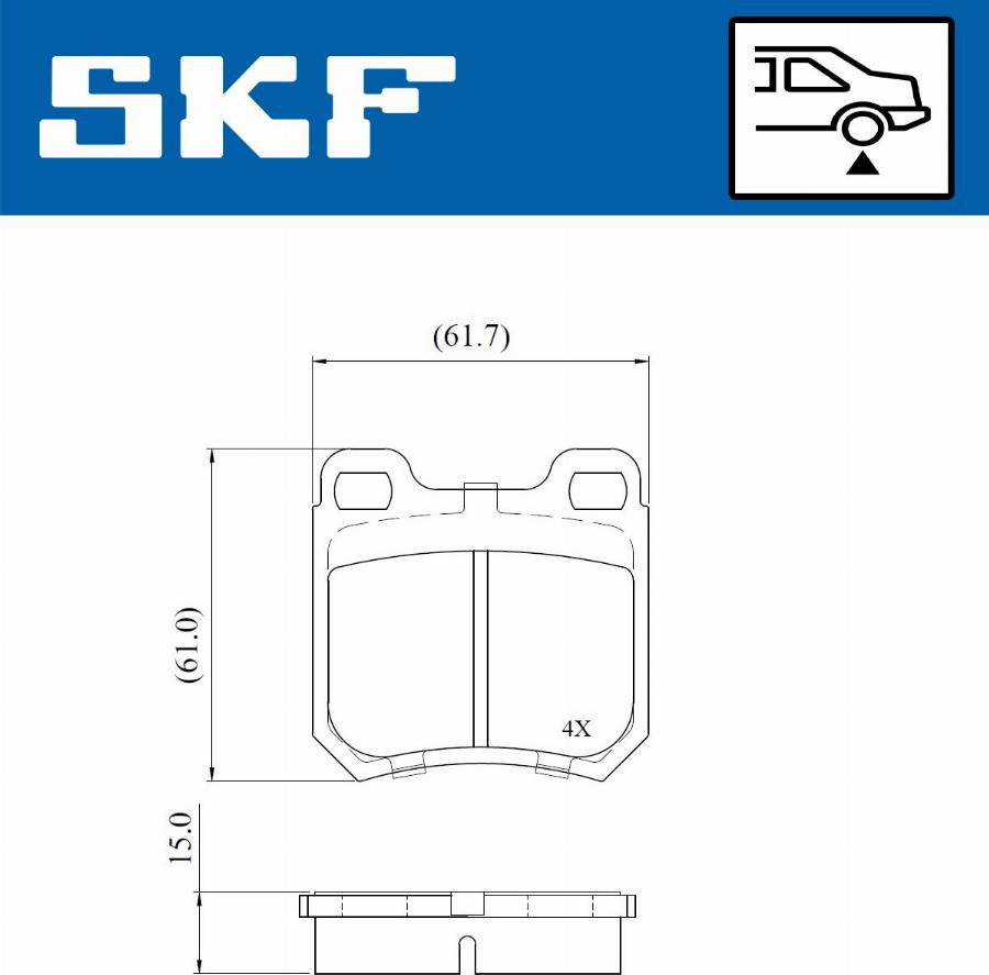SKF VKBP 90736 - Piduriklotsi komplekt,ketaspidur www.avaruosad.ee