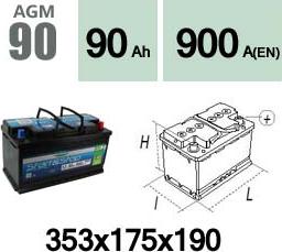 Technika AGM90 - Starter Battery www.avaruosad.ee
