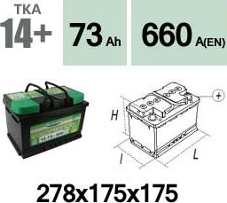 Technika TKA14+ - Стартерная аккумуляторная батарея, АКБ www.avaruosad.ee