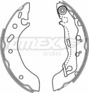 TOMEX brakes TX 20-83 - Brake Set, drum brakes www.avaruosad.ee