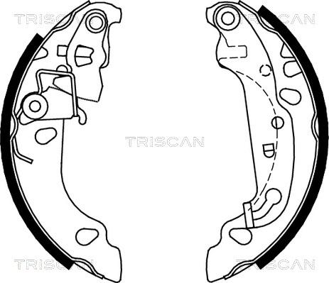 Triscan 8100 16008 - Brake Set, drum brakes www.avaruosad.ee