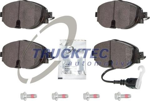 Trucktec Automotive 07.35.257 - Brake Pad Set, disc brake www.avaruosad.ee