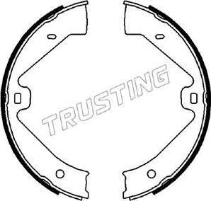 Trusting 124.289 - Brake Shoe Set, parking brake www.avaruosad.ee