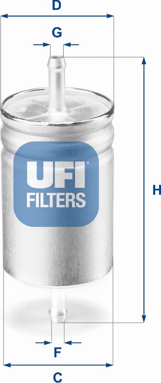 UFI 31.611.00 - Fuel filter www.avaruosad.ee