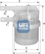 UFI 31.020.00 - Fuel filter www.avaruosad.ee