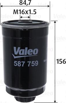 Valeo 587759 - Fuel filter www.avaruosad.ee