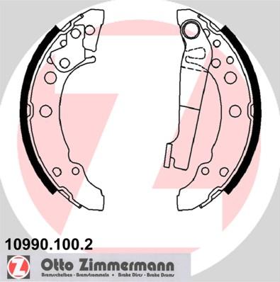 Zimmermann 10990.100.2 - Brake Set, drum brakes www.avaruosad.ee