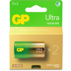 BATTERY GP D LR20 2PCS ULTRA ALKALINE